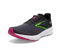 BROOKS Femme Launch 10 Sneaker, Noir/Perle noircie/Vert, 37.5 EU