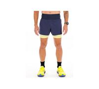 Short 2 en 1 brooks high point 2 0 5in bleu jaune homme
