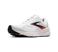 BROOKS Homme Adrenaline GTS 23 Sneaker, Blanc/Rouge, 44.5 EU