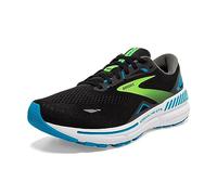 BROOKS Homme Adrenaline GTS 23 Sneaker, Noir Black Hawaiian Ocean Green, 44 EU
