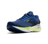 BROOKS Homme Adrenaline GTS 24 Sneaker, Navy Peony/Black/Acid Lime, 46 EU