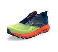 Brooks Homme Cascadia 17 Sneaker, Sharp Green/Navy/Firecracker, 42 EU