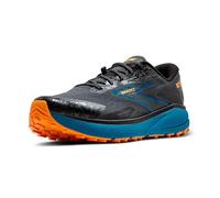 BROOKS Homme Divide 5 Sneaker, Ébène/Bleu mosaïque/Orange, 46.5 EU
