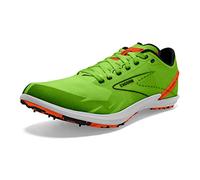 BROOKS Homme Draft XC Spikeless Sneaker, Green Gecko/Red Orange/White, 45 EU