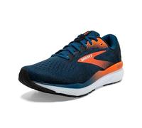 Brooks Homme Ghost 16 Sneaker, Blue Opal/Black/Nasturtium, 45.5 EU