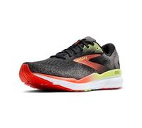 Brooks Hommes Ghost 16 Chaussure De Running sans Stabilisateurs Chaussures De Running Black/Mandarin Red/Green - Noir 46,5