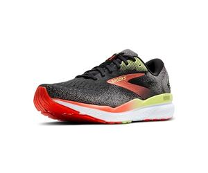 Brooks Hommes Ghost 16 Chaussure De Running sans Stabilisateurs Chaussures De Running Black/Mandarin Red/Green - Noir 40,5