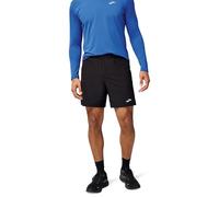 Brooks Journey Short de Course 2 en 1 pour Homme, 17,8 cm, Doublure Boxeur, Rangement sécurisé et Ajustement réglable, Noir, Taille L
