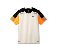 BROOKS Run Visible Short Sleeve 2.0 - Homme - Beige - taille M- modèle 2024