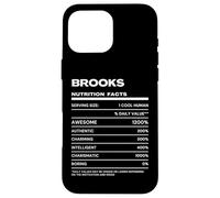 Brooks Valeur Nutritive Nom Drôle Coque pour iPhone 16 Pro Max