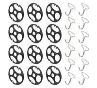 brooksnaji Crochets pour housses de sièges auto - Crochets métalliques à de prune | 12 fixations et 12 crochet métalliques pour housses de sièges auto, clips de verrouillage de rechange, fixatio