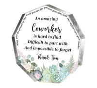 brooksnaji Décoration de Bureau en Acrylique, décor de Panneau en Acrylique de Table, Panneau de Table Transparent avec des Mots Chaleureux, Matériau Acrylique Transparent, décoration en Acrylique