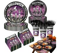 brooksnaji Halloween Party Tableware - Indoor Holiday Dinner Flatware Kit