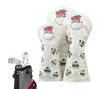 brooksnaji Housse de tête de conducteur de golf, long cou en polyuréthane, couvre-club hybride en bois avec étiquettes numérotées, accessoires de golf pour homme et femme, amateurs de golf