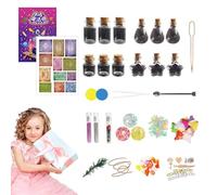 brooksnaji Kit de potion magique, kits de potion magique pour filles | Ensemble scientifique pour,Kit d'artisanat de potions pour filles, bouteilles de potion de fée, jouet artisanal, kits