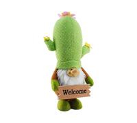 brooksnaji Plante de cactus en peluche, ornement nain de cactus, Jouet en peluche Gnome en peluche, Jouet en peluche Gnome en peluche Unique, décorations de Gnome de printemps doux pour Festival,