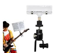 brooksnaji Porte-musiques de Guitare, Feuille de Guitare - Crampe de Note de Musique pour la Performance,Pinces Musicales Portables pour Le Guitariste, Score de Feuille Clips Fixes pour Les