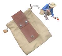 brooksnaji Sack de récolte de - Soupchable de Rangement extérieur Portable, Support de fourrage à Cordon | Tote de Collection Bushcraft avec Cordon de Cordon, Sac de Rassemblement Compact