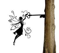 brooksnaji Statue de Fée en Métal,Sculpture de Fée en Métal - Décor de fée de Cour avec rtisanat décoratif, Piquet de Jardin pour intérieur et extérieur, Cour, Patio, pelouse