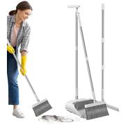Broom and Dustpan Set - Foldable Broom and Dustpan for Kitchen | Portable Dust Pan Brush Kit for Outdoor Courtyard | BroomDustpan Set | Flexible Foldable BroomDust Pan fôr Home, Kitchen