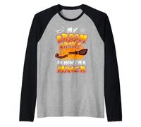 Broom Broke So Now I'm A Miner Halloween Costume Manche Raglan