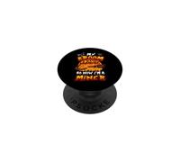 Broom Broke So Now I'm A Miner Halloween Costume PopSockets PopGrip Adhésif