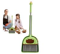 Broom Cleaning Set, Kids Broom, 8.31x7.95 inches with Dustpan Combo, Play and Learn Educational, Polishing Tools for Home, Kindergarten, Early Learning Activities, Toddler