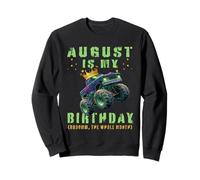 Broomm Monster Truck Anniversaire août Sweatshirt