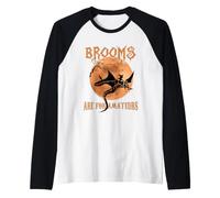 Brooms are for Amateurs Dragon Riding Witches Halloween Manche Raglan