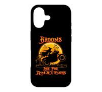 Brooms are for Amateurs Witches Ride Motorcycle Halloween Coque pour iPhone 17