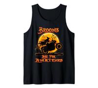 Brooms are for Amateurs Witches Ride Motorcycle Halloween Débardeur