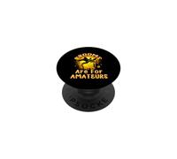 Brooms are for Amateurs Witches Riding Dragon Halloween PopSockets PopGrip Adhésif