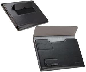 Broonel - Étui Folio en Cuir Noir - Compatible avec Le ASUS Vivobook S16 S3607QA 16" Ordinateur Portable