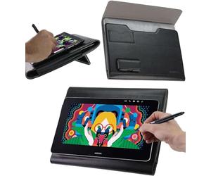 Broonel Étui Folio en Cuir pour Tablette Graphique - Compatible avec Le Maped LCD Magic Tablet