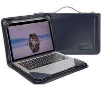 Broonel Étui Voyage en Cuir Bleu pour Ordinateur Portable - Compatible avec Le Dell Latitude 5350 13.3" 2-in-1 Touchscreen Ordinateur Portable