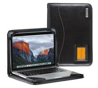 Broonel - S rie Contour - Housse de protection en cuir noir robuste - Compatible avec l'ordinateur portable Dell Inspiron 15 3520 15,6""