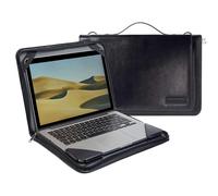 Broonel - S rie Contour - Housse de protection en cuir noir robuste - Compatible avec ordinateur portable MSI Summit E16 AI Studio - A1V 16""