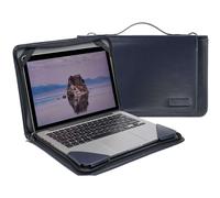 Broonel - S rie Contour - tui de protection en cuir bleu robuste - Compatible avec l'ordinateur portable LG Gram 16 16Z90R-K.AA78A1 16""