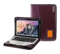 Broonel - S rie Contour - tui de protection en cuir violet robuste - Compatible avec l'ordinateur portable ASUS Chromebook 15 CX1500CKA-EJ0245 1
