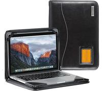 Broonel - Série Contour - Etui Noir en Cuir De pour Ordinateur Portable - Compatible avec Le Dell Latitude 3190 11.6" 2-in-1 Touchscreen Ordinateur Portable