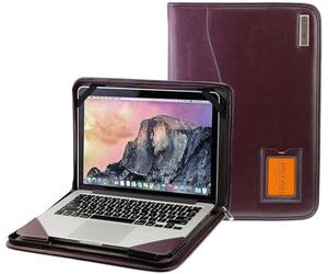 Broonel - Série Contour - Etui Violet en Cuir De pour Ordinateur Portable - Compatible avec Le LG Gram 17 17Z90T-G.AA78A1 17" Ordinateur Portable