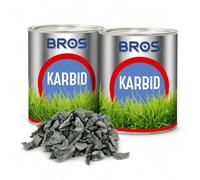 BROS Lot de 2 boîtes de 1 kg de granulés de carbure de calcium contre les taupes et les campagnols - Effet durable pour jardin, pelouse et extérieur