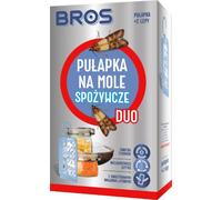 BROS Piège à mites alimentaires 1861 - 2 pièges double face - Durée de vie semestrielle - Idéal pour lutter contre les mites alimentaires dans la cuisine ou le stockage, Blanc.