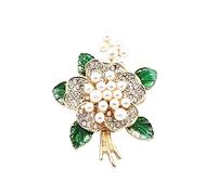 Brosche Ausschnitt Verkleinern Kreativ Öltropfen Brosche Perle Perle Alles Corsage Mode Corsage Damen Mantel Schmuck 1pc Clip FüR Kleidung (Mint Green, One Size)
