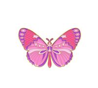 Brosche Damen Niedliche Schmetterlings-Emaille-Stifte, benutzerdefinierte bunte Broschen, Abzeichen, suchen Naturschmuck für Kinder, Mädchen, Frauen Anstecker Pin (One Size)