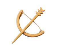Brosche FüR Kleidung Brosche aus Holz mit Tiermuster, Cartoon-Tierform, ästhetische, Anstecknadel, Pullover-Clip, Schalnadel (3) Kleidung Enger Machen Clip (B, 5cm)
