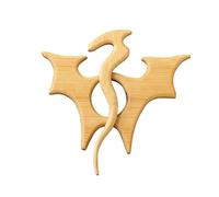 Brosche FüR Kleidung Brosche aus Holz mit Tiermuster, Cartoon-Tierform, ästhetische, Anstecknadel, Pullover-Clip, Schalnadel (3) Kleidung Enger Machen Clip (A, 5cm)