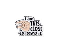 Brosche FüR Kleidung „ I Almost Lost It“ -Brosche. Diese exquisite Brosche ist die perfekte Kombination aus Mode und passt zu jedem Anlass. Kleidung Enger Machen Clip (White, 3x2. 1CM)
