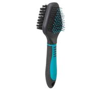 broses pour chien double, en plastique/nylon & poils métal Trixie Noir TU
