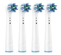Broshin Têtes de Remplacement compatibles avec les Brosses Électriques Oral B Braun Pièces de rechange Cross A. (Lot de 16)